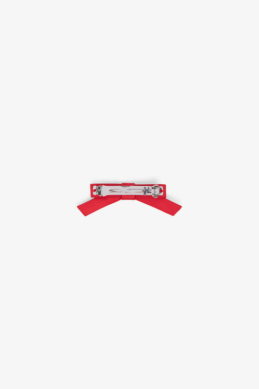 GANNI Value | Mars Red Red Eyelet Bow Barrette