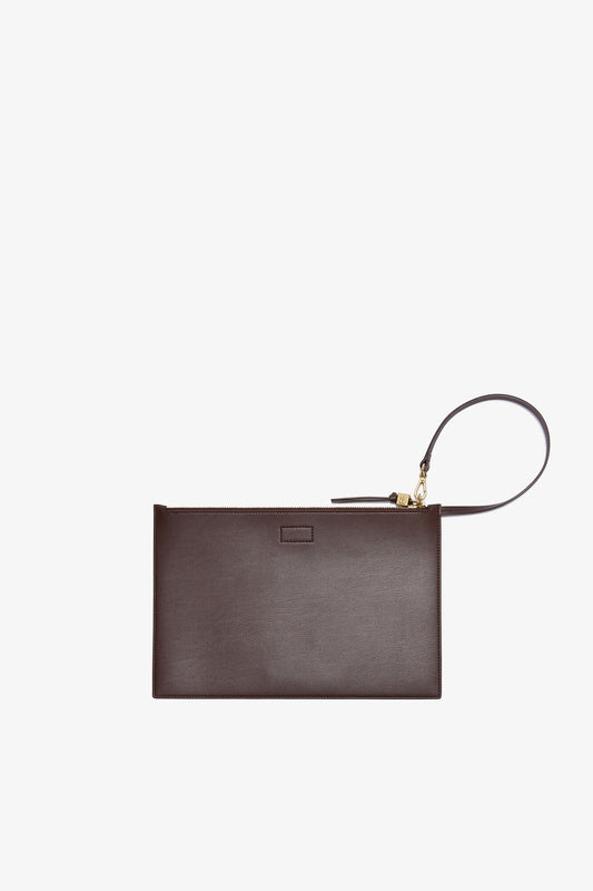 GANNI Customer Favorite | Chicory Coffee Bou Flat Pouch with Western Boot